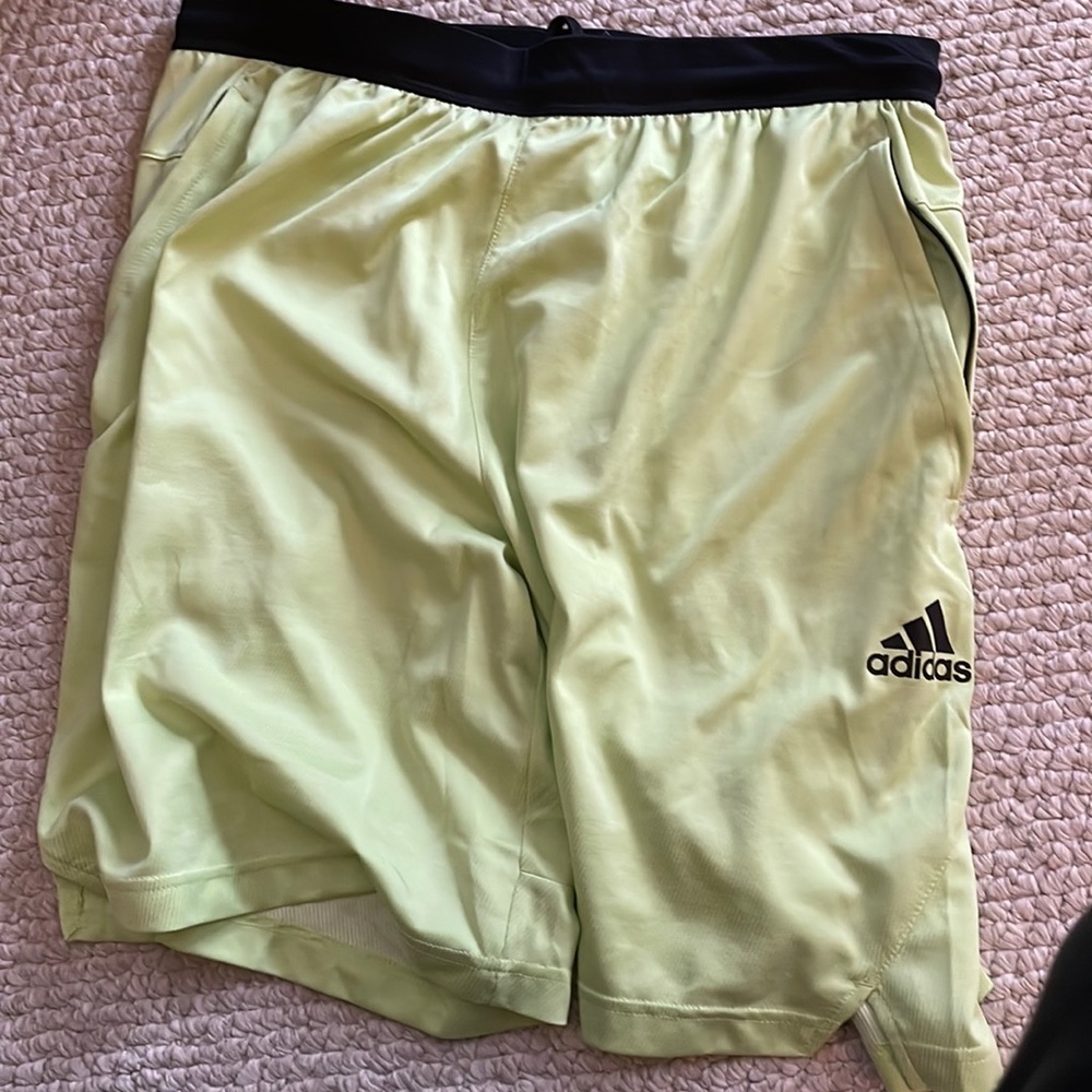 Adidas Neon Green shorts